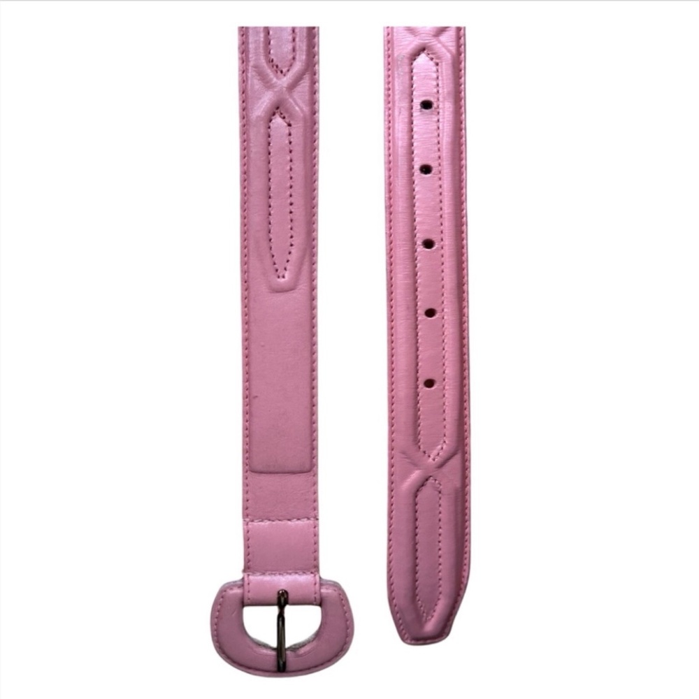 DAME BELT & BAG Women’s Vintage Pink Leather Belt Size M